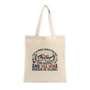 Bossa de Tela (Tote Bag) "Cap IA Podrà Substituir una Bona Mirada de Silenci"