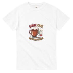 Samarreta Unisex "Sense Cafè No Hi Ha Classe" - Samarretes i regals per a mestres Hora del Pati